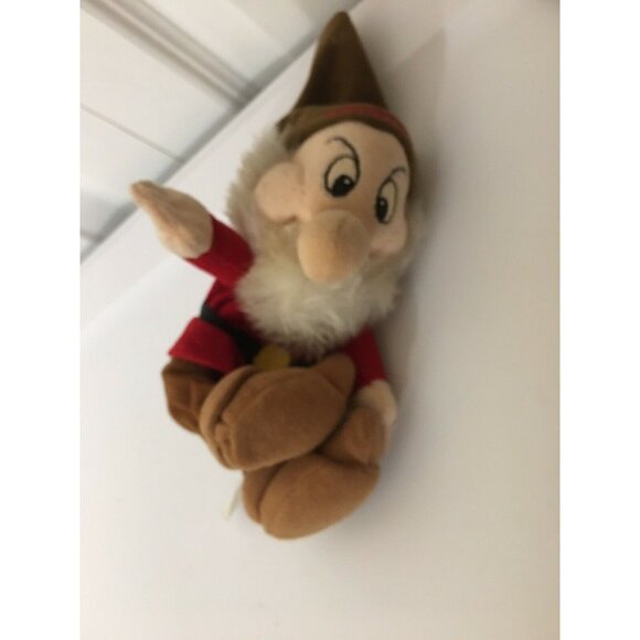 Vtg Disney World Snow White Dwarfs Mini Grumpy Plush Bean Bag Toy - Picture 6 of 6